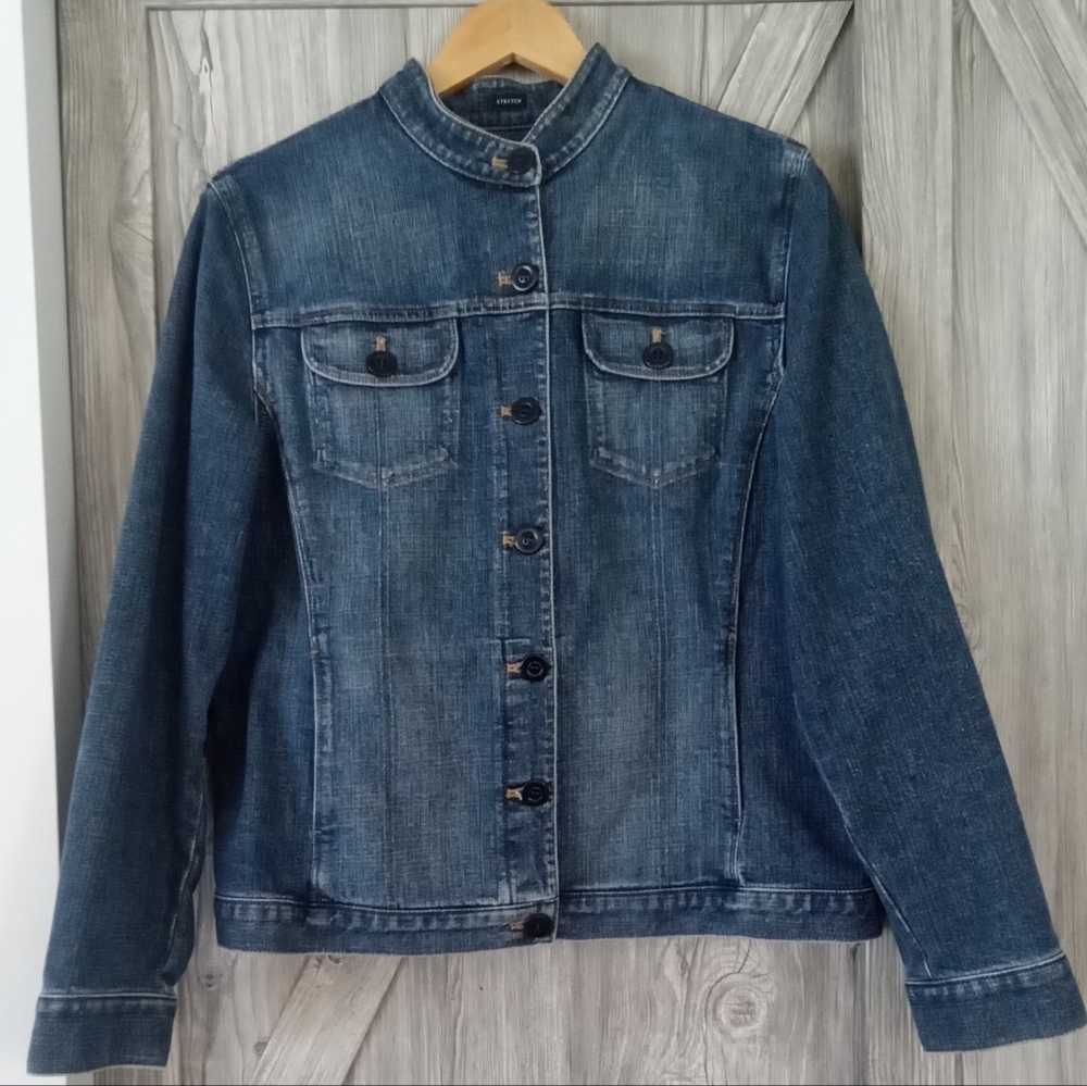 Jones New York Denim Jean Jacket L